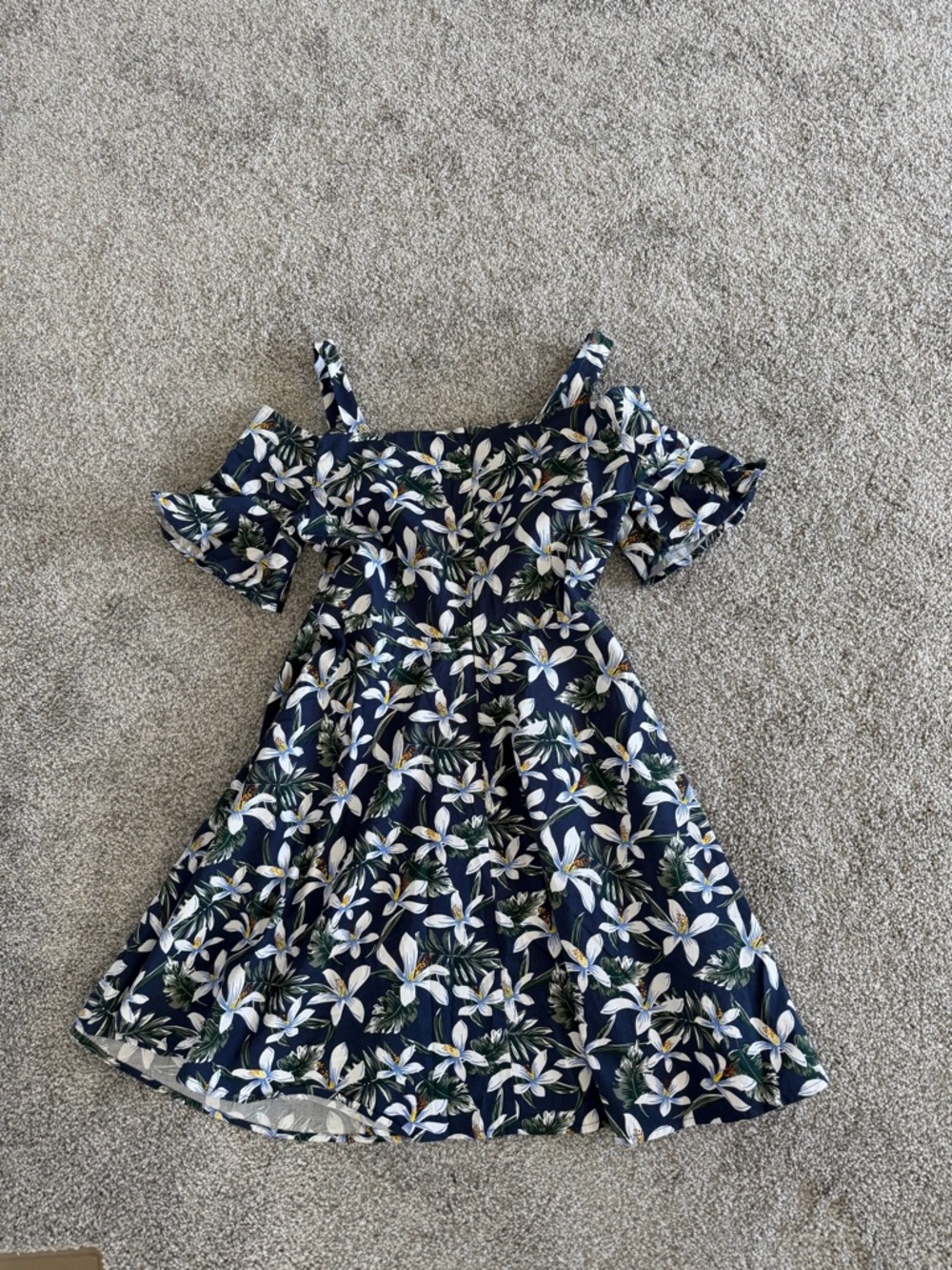 NowFloral Cold-Shoulder Mini Dress - Tropical Summer Vibe